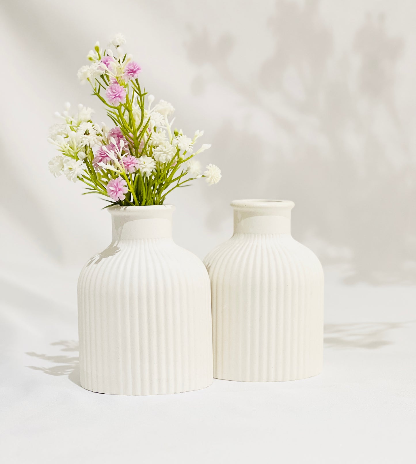 Ribbed Flower Vase