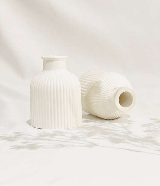 Ribbed Flower Vase